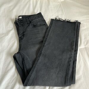 Harper Heritage High Rise Straight Black Jeans. Size 26